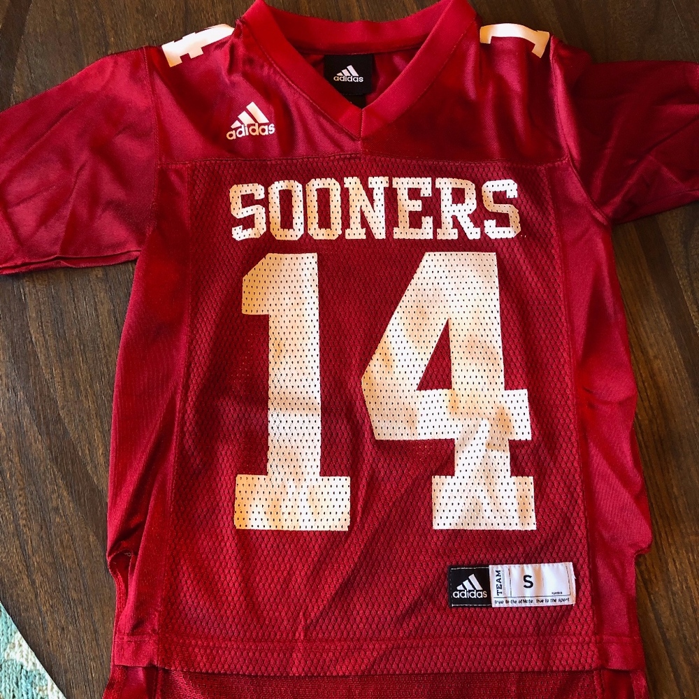 Adidas Oklahoma Sooners football jersey